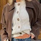 Damen Elegante Oversized-Jacke im lässigen Stil R&B