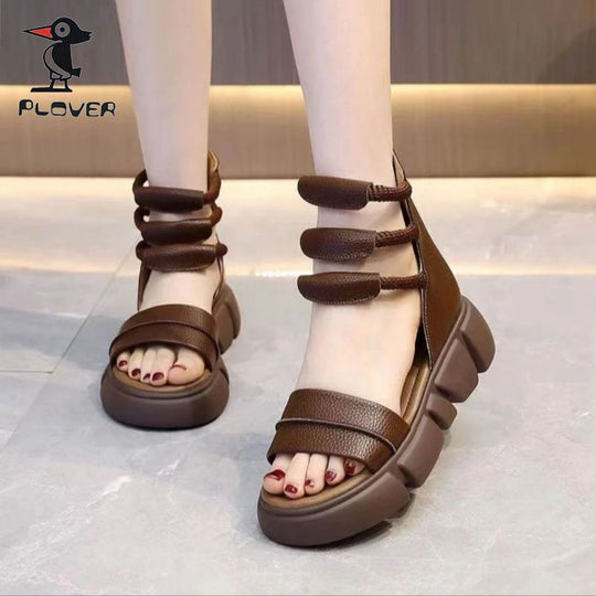 Damen Komfortable Sandalen mit innovativem Riemendesign R&B