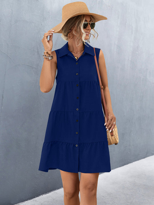 Damen Sommerkleid im lässigen Tierliniendesign R&B
