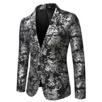 Damen eleganter Blazer mit floralem 3D-Design