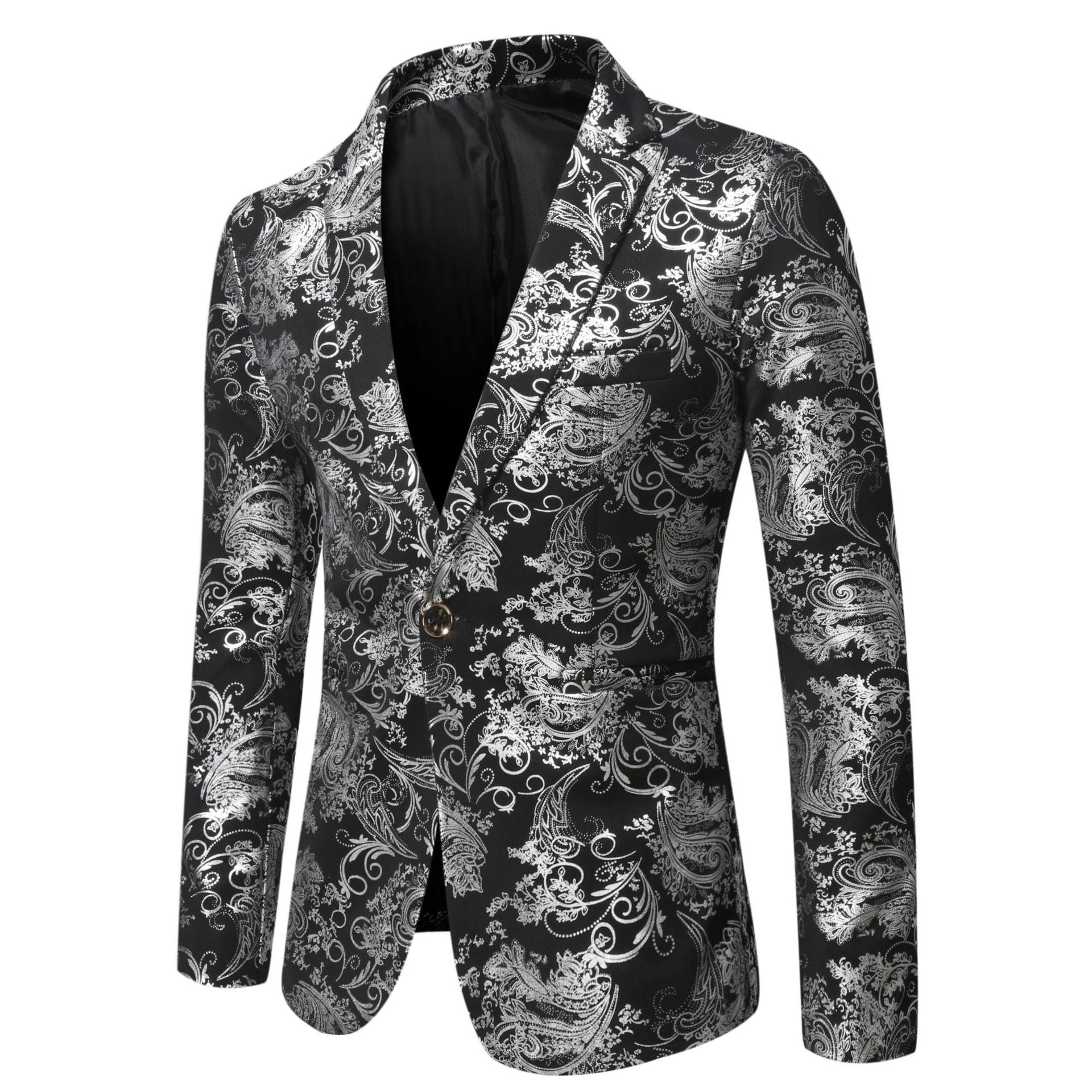 Damen eleganter Blazer mit floralem 3D-Design