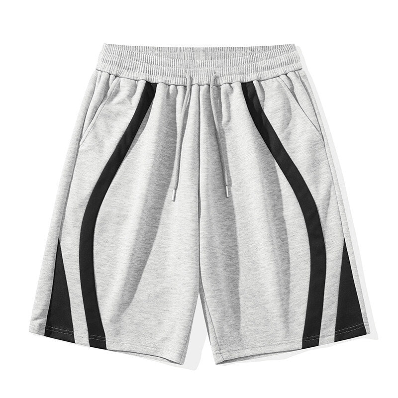 Herren Sportliche Shorts mit elastischem Bund und seitlichen Kontraststreifen