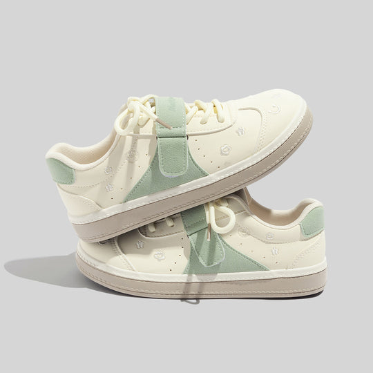Damen Sneakers mit floralem Design und praktischem Klettverschluss R&B