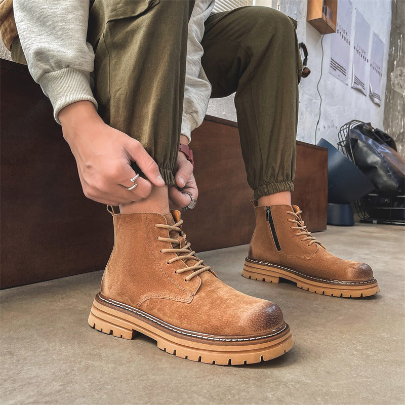 Herren Robuste Schnürstiefel mit gepolsterter Sohle