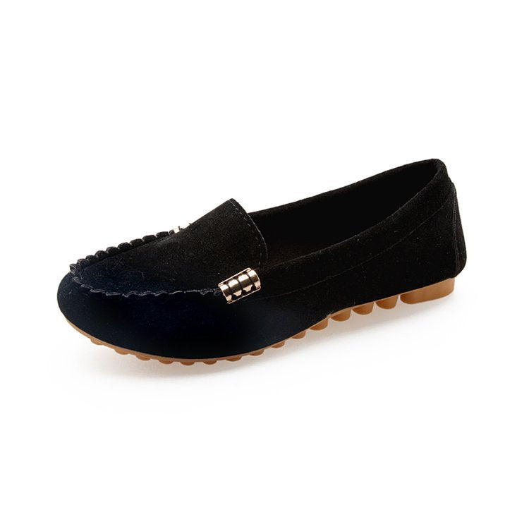 Damen nan bequeme Veloursleder Mokassins mit gepolsterter Innensohle R&B