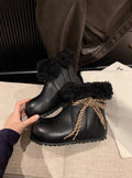 Damen Trendige Winterboots mit kuscheligem Innenfutter und stylischer Schnürung R&B