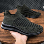 Damen Sneakers aus atmungsaktivem Strickmaterial mit flexibler Sohle R&B