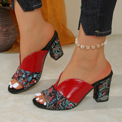 Damen Slingback Sandalen mit geflochtenem Riemen R&B