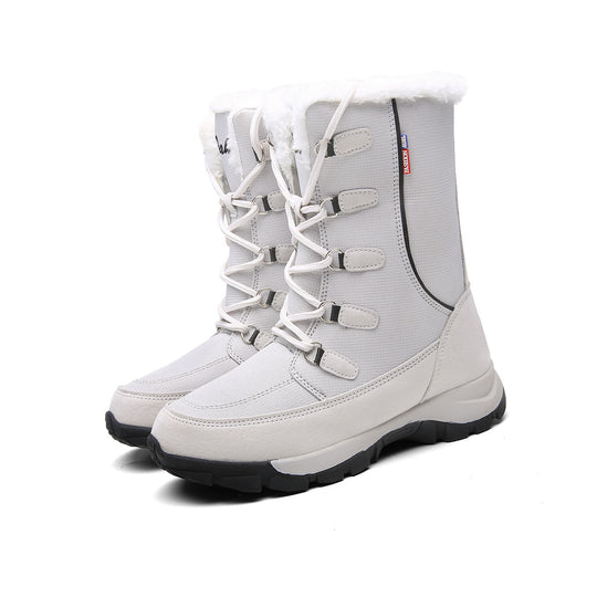 Damen isolierte Winterstiefel mit rutschfester Sohle und weichem Innenfutter R&B