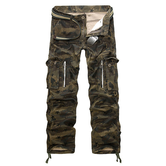 Herren Cargo-Hose mit praktischen Reißverschlusstaschen und elastischem Bund R&B