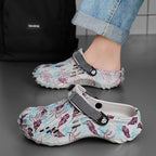 Damen Freizeitclogs mit verstellbarem Riemen und atmungsaktiver Oberfläche