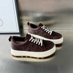 Damen Sportliche Lace-Up Sneakers mit komfortabler Plateau-Sohle R&B