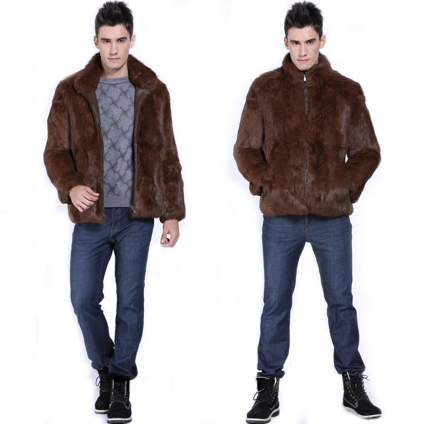 Herren Kunstpelzjacke R&B