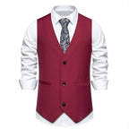 Herren elegante Anzugweste mit stilvollem Schnitt und hochwertigen Details