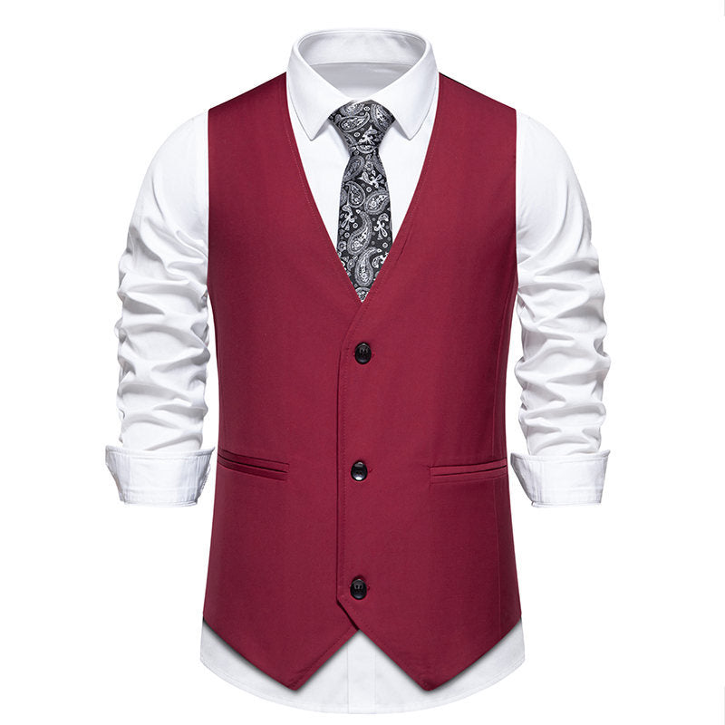 Herren elegante Anzugweste mit stilvollem Schnitt und hochwertigen Details