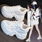 Damen Chunky Sneakers mit atmungsaktiver Mesh-Oberfläche und dämpfender Sohle