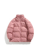 Herren Modische Steppjacke mit hohem Kragen und einzigartigem Schriftzug