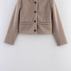 Damen kuschelige, klassische Kurzjacke R&B