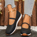 Damen Atmungsaktive Ballerinas mit dekorativer Perforation R&B