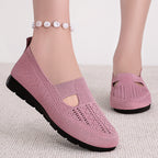 Damen Bequeme Slipper mit elastischem Riemen und atmungsaktivem Obermaterial