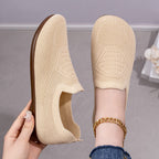Damen nan gestrickter Komfort-Slip-On Halbschuh mit sockenähnlichem Schaft, gepolstertem Memory-Fußbett und flexibler Leichtlaufsohle R&B