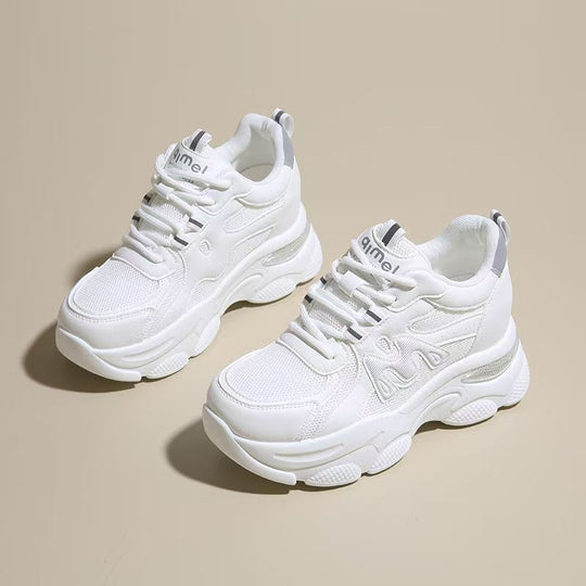 Damen Sportliche Chunky Sneakers mit luftiger Mesh-Oberfläche und ausgeprägtem Profil R&B