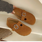 Damen Komfortable Clogs mit verstellbarem Riemen und weichem Innenfutter R&B