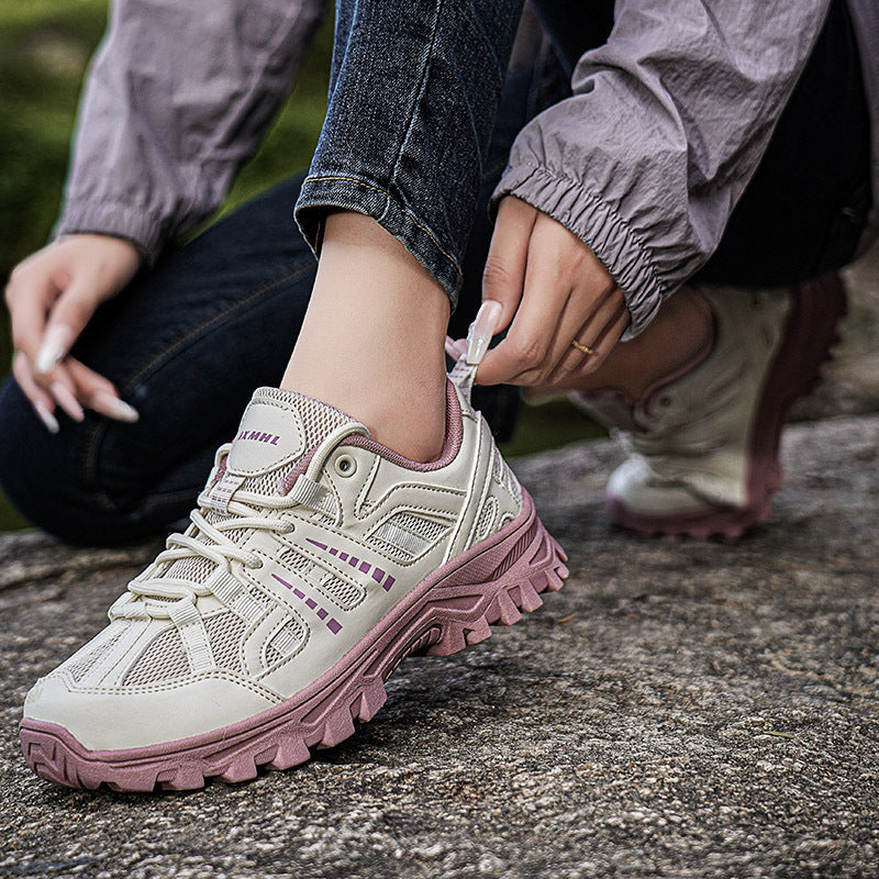 Damen Sportliche Trail Running Schuhe mit atmungsaktivem Mesh-Obermaterial und rutschfester Sohle R&B