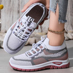 Damen Komfortable und atmungsaktive Sneakers mit elastischem Einstieg und flexibler Sohle R&B
