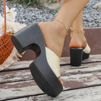 Damen Offene High-Heel Mules R&B