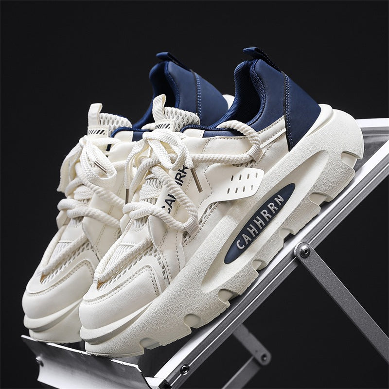 Damen Chunky Sneakers mit atmungsaktiver Mesh-Oberfläche und gepolsterter Sohle R&B