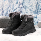 Damen isolierte Winterstiefel mit rutschfester Sohle und kuscheligem Futter R&B