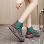 Damen trendige High-Top Sneakers mit rutschfester Sohle und atmungsaktivem Obermaterial R&B