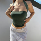 Damen Spitzen-Trägertop mit zartem Schnitt und figurformendem Design R&B