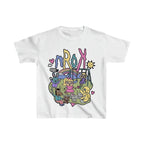 Damen Kurzarm T-Shirt mit verspieltem Grafiken-Design R&B
