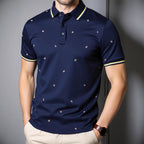 Herren Poloshirt mit modernem Design und dekorativem Muster