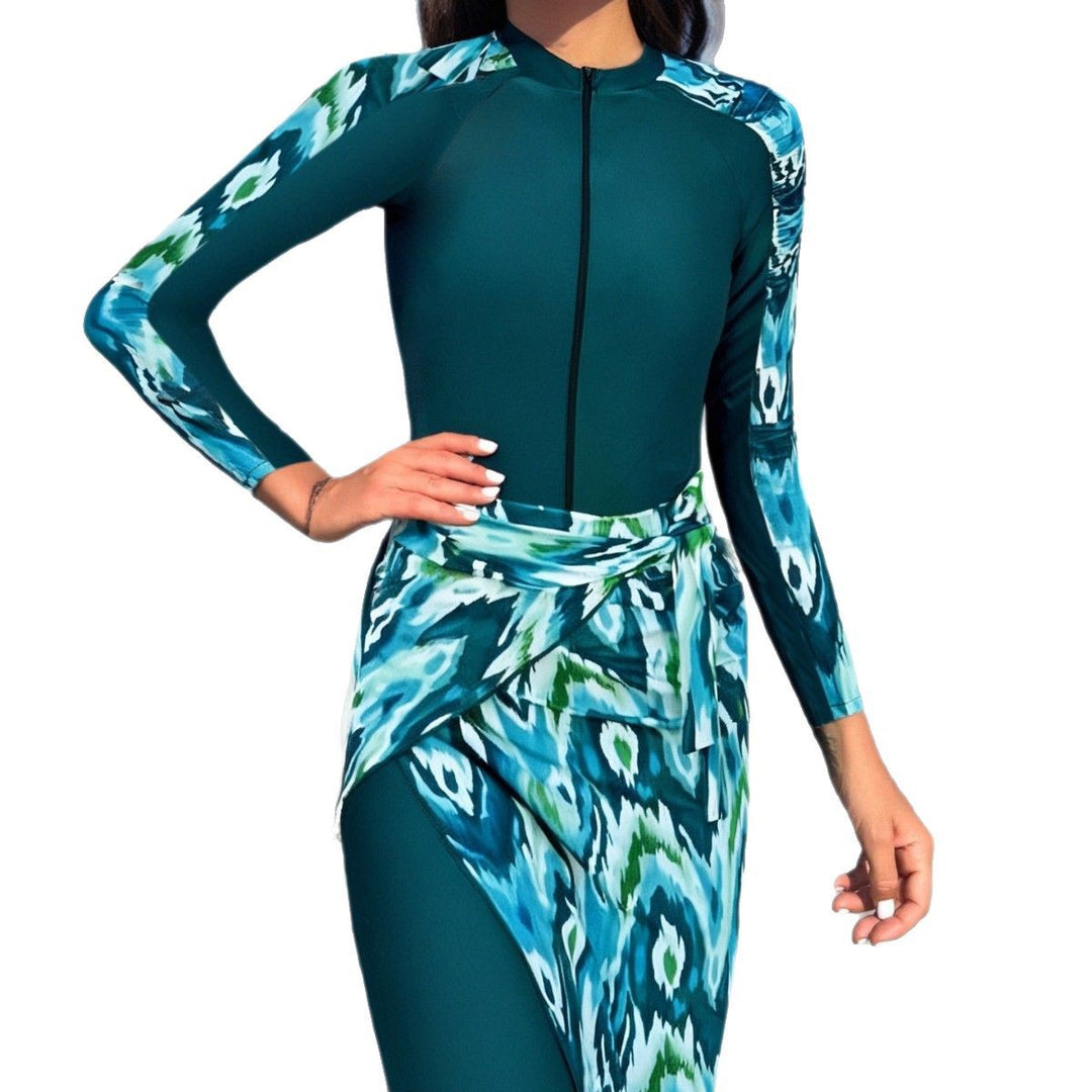 Damen Modischer UV-Schutz-Surfanzug mit Longsleeve R&B