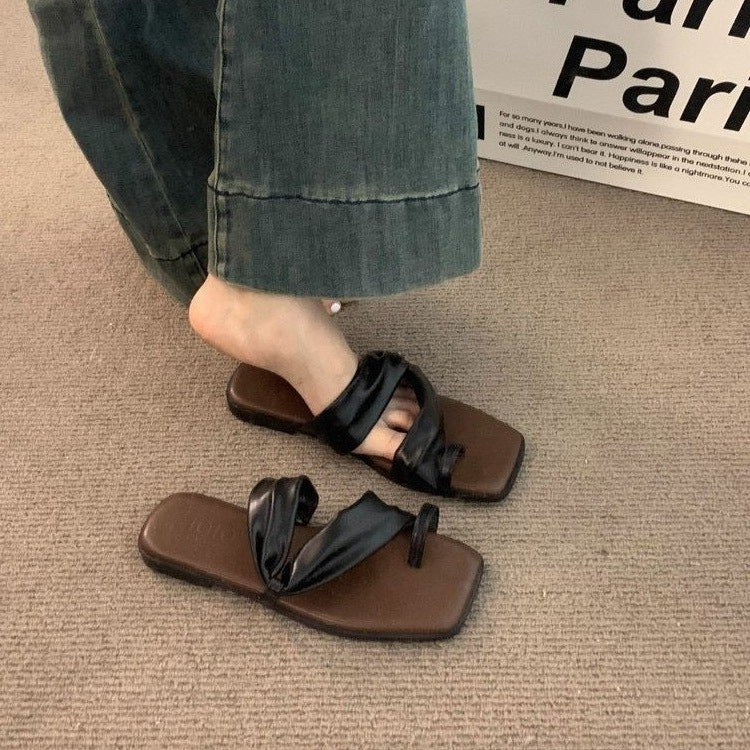 Damen Flip-Flops mit eleganter Knotenverzierung R&B