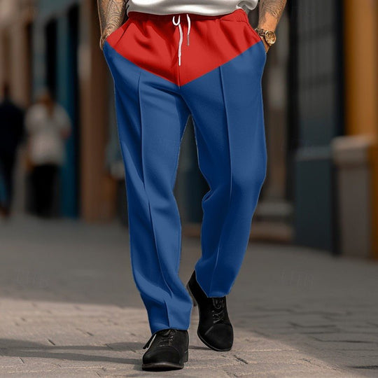 Herren Sportliche Jogginghose mit kontrastrierendem Bund und praktischen Taschen R&B