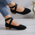 Damen Elegante Ballerinas mit elastischem Riemchen R&B