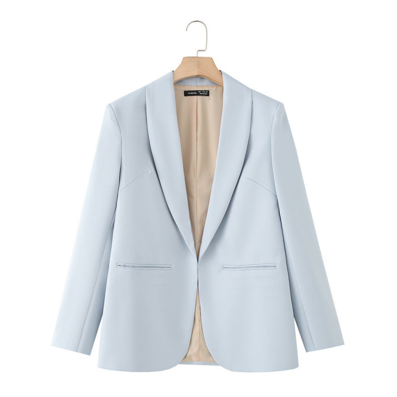 Damen eleganter Blazer mit einzigartigem Schnitt und Taschen R&B