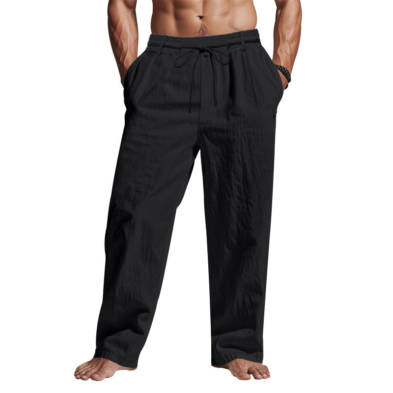 Herren entspannte Sommerhose mit elastischem Bund und praktischen Seitentaschen R&B