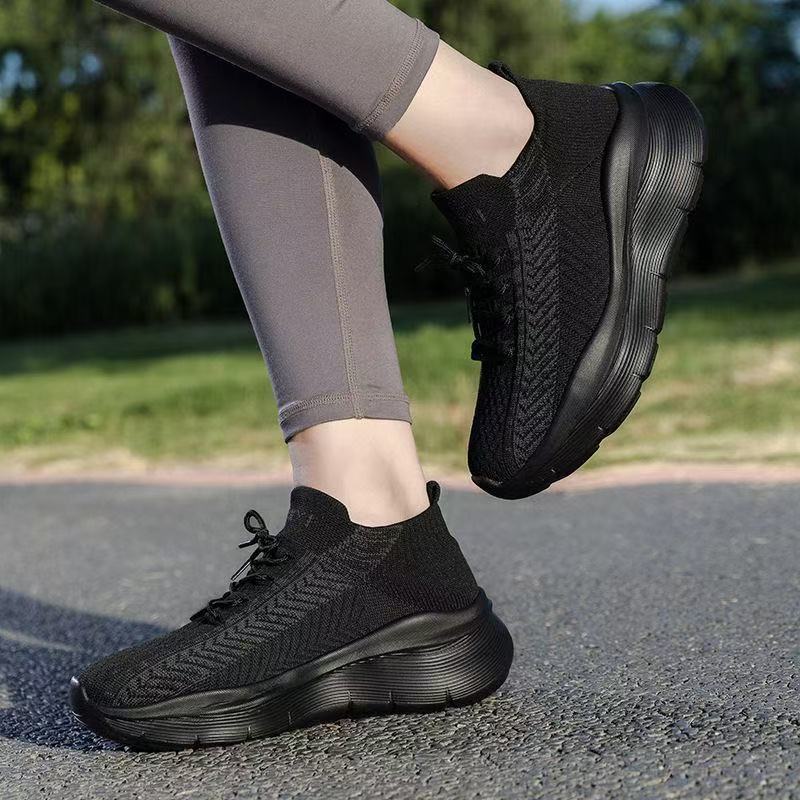 Damen bequeme und atmungsaktive Freizeitsneaker mit dämpfender Sohle R&B