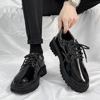 Damen Hochglänzende Schnürschuhe R&B