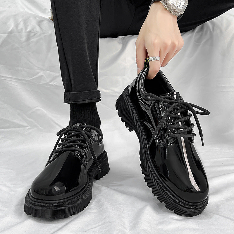 Damen Hochglänzende Schnürschuhe R&B