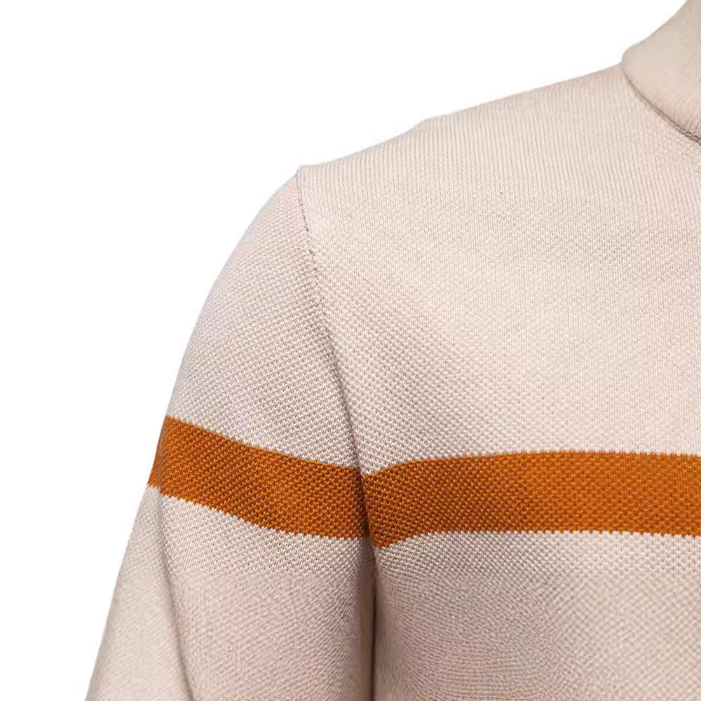 Herren Pullover mit Stehkragen und Zipper