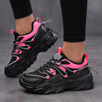 Damen Sportliche Chunky Sneaker mit atmungsaktivem Netzobermaterial