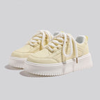 Damen Plattform Sneakers mit atmungsaktivem Obermaterial und modischem Design Heidi Mode