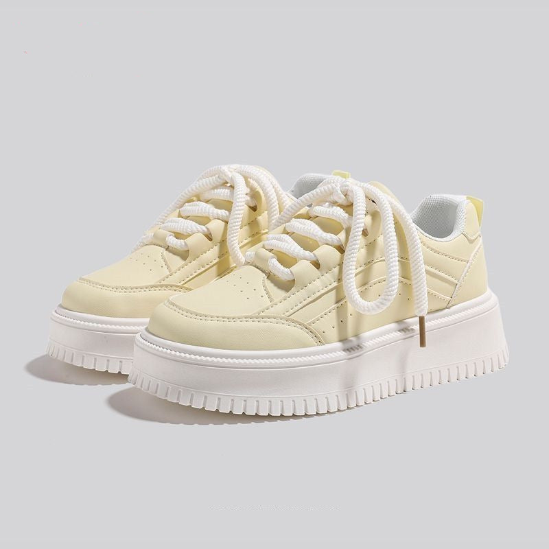 Damen Plattform Sneakers mit atmungsaktivem Obermaterial und modischem Design Heidi Mode