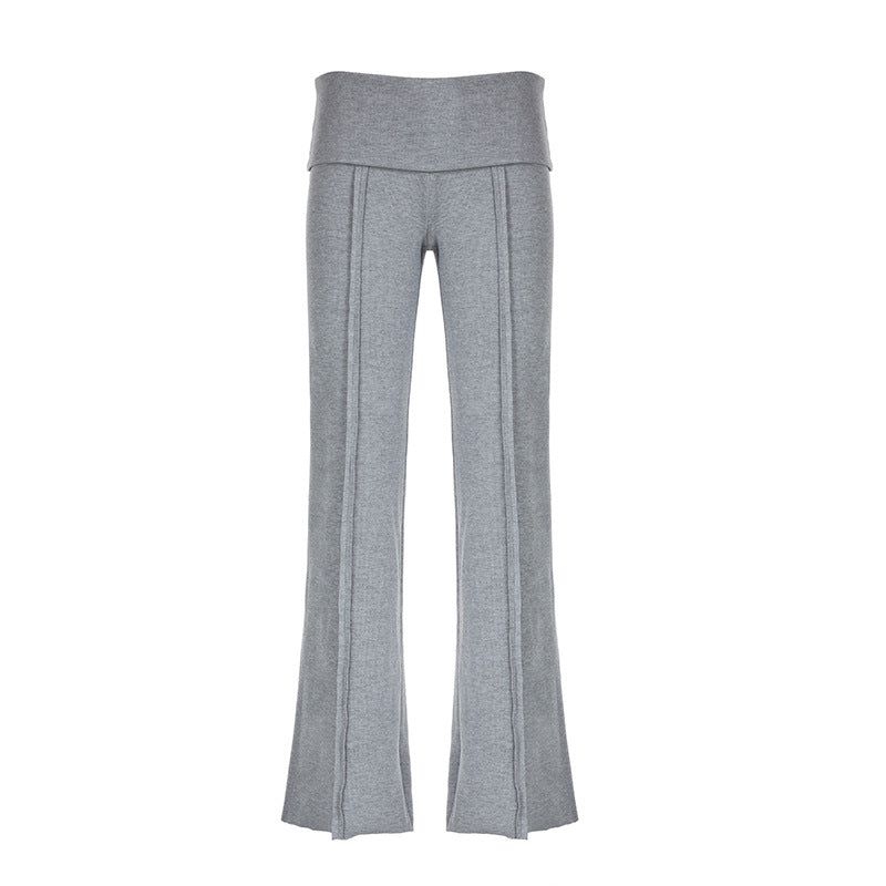 Damen Flared Yoga-Hose mit hohem Bund und atmungsaktivem Material R&B